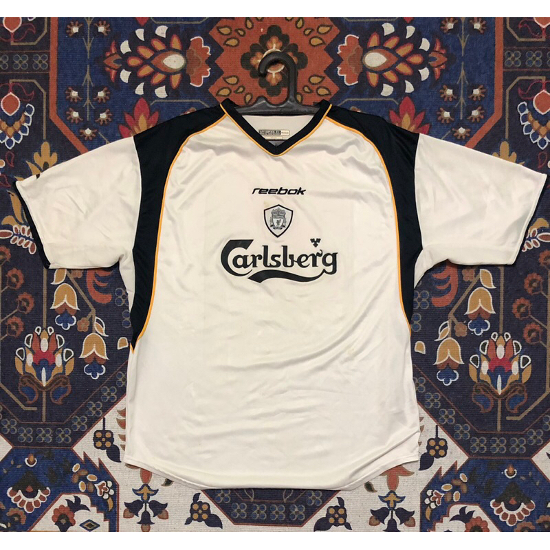 Jersey Bola Retro - Liverpool Away 2001-Liverpool 2002 - MU home 2004