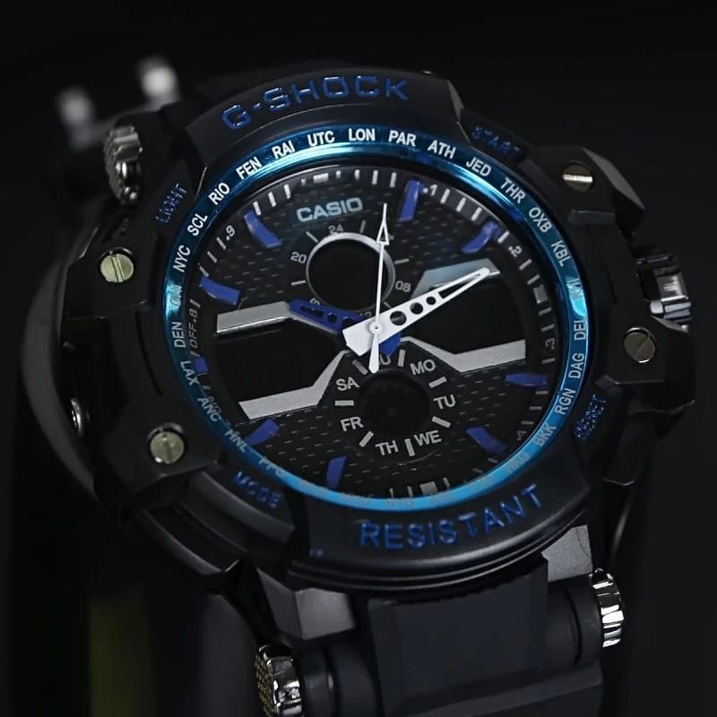 Jam Tangan Pria G-shock CASIO Digital Analog Double Time, Jam Tangan Keren, Jam Tangan Pria