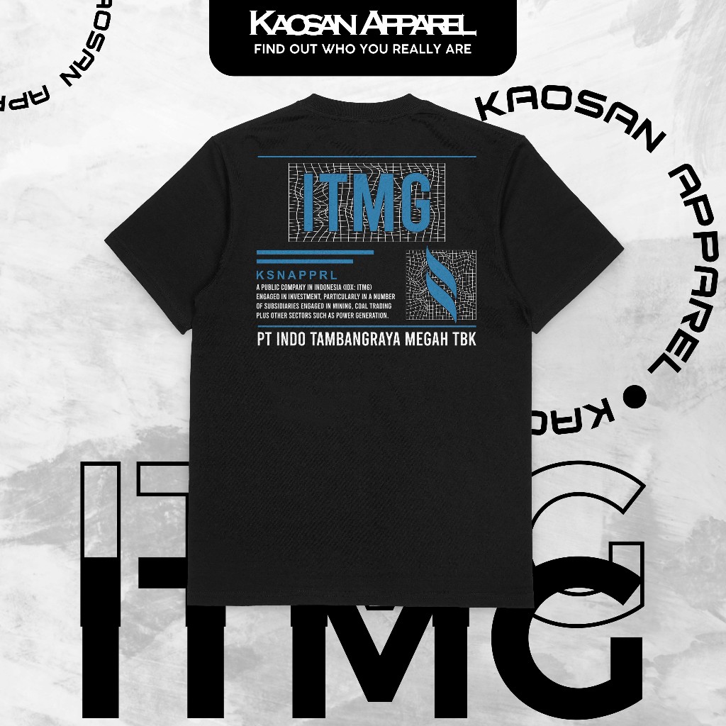 Kaos Investor Trader "ITMG Streetwear" - Kaos Saham /Kaos Emiten