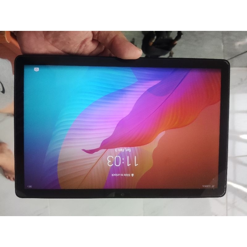 TABLET TAB HUAWEI MATEPAD T10S 2/32Gb BIRU BEKAS SECOND PEMAKAIAN PRIBADI NORMAL LENGKAP MURAH EX GA