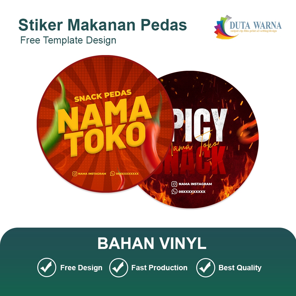 

STIKER MAKANAN PEDAS/STIKER CUSTOME/STIKER VINIL