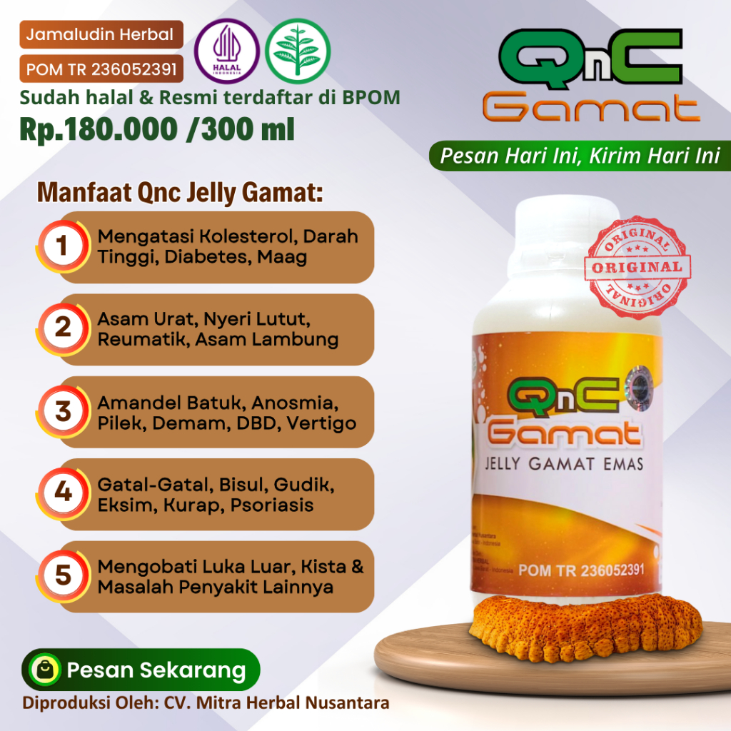 Obat Hidrosefalus - Obat Herbal Hidrosefalus - Qnc Jelly Gamat Original