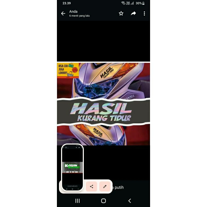 

stiker hasil kurang tidur