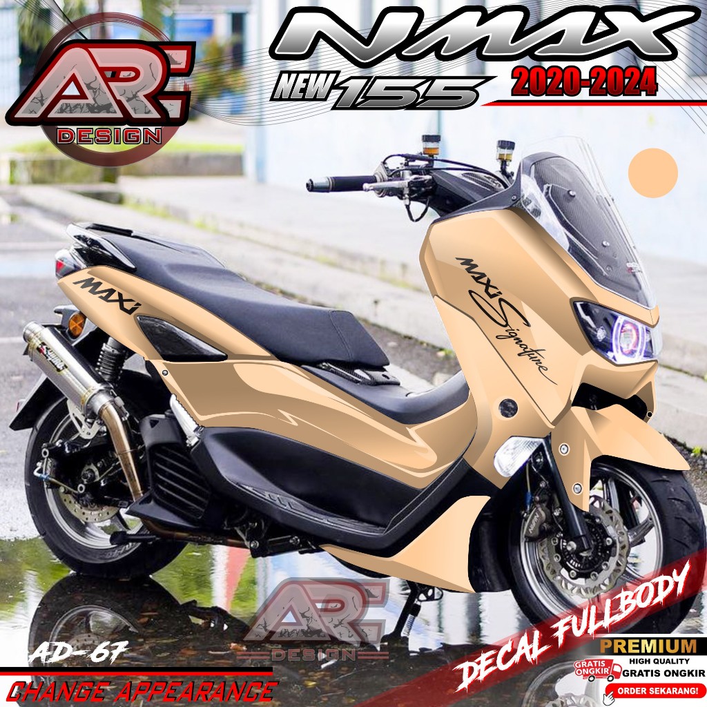 (COD) TERBARU Decal Sticker Yamaha Nmax 155 New 2020 2021 2022 2023 2024 Full Body - Stiker Skotlet 