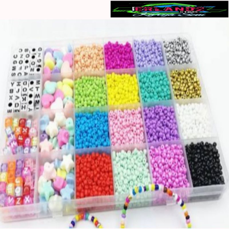 manik manik bahan dekorasi aksesoris