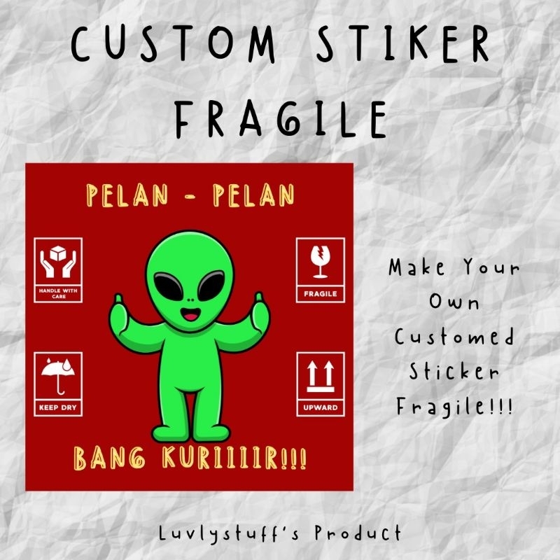 

[20 pcs] CUSTOM FRAGILE STICKER PAKET GLOSSY || STIKER PAKET CUSTOM IDOL MEME