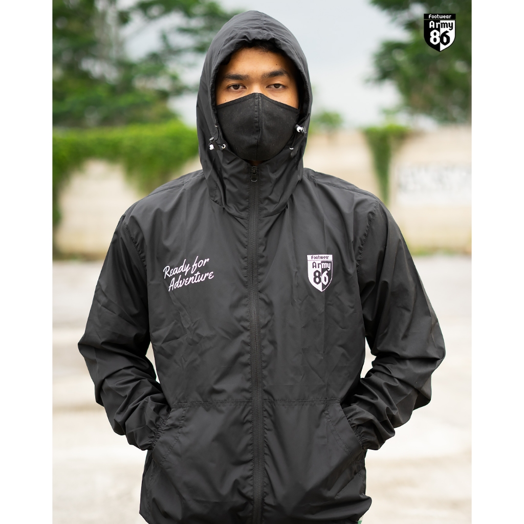 Army86 Jaket Olahraga Parasut Pria