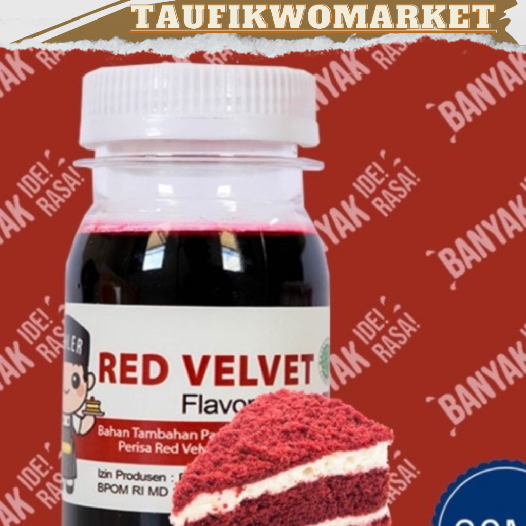 

PERISA MOHLER RED VELVET 60 GR||Pasta Perisa Pewarna MOHLER 60gr | BANYAK RASA