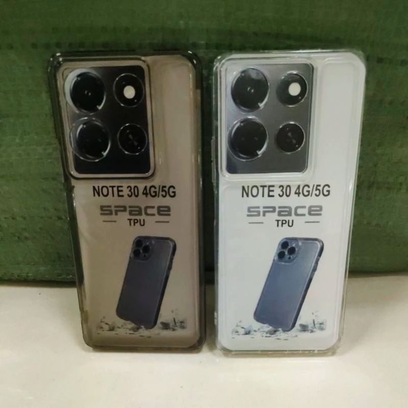 SofeCese/Silikon Hp Bening Hitam Transparan Hp Infinix Not 30 4G/5G Space TPU