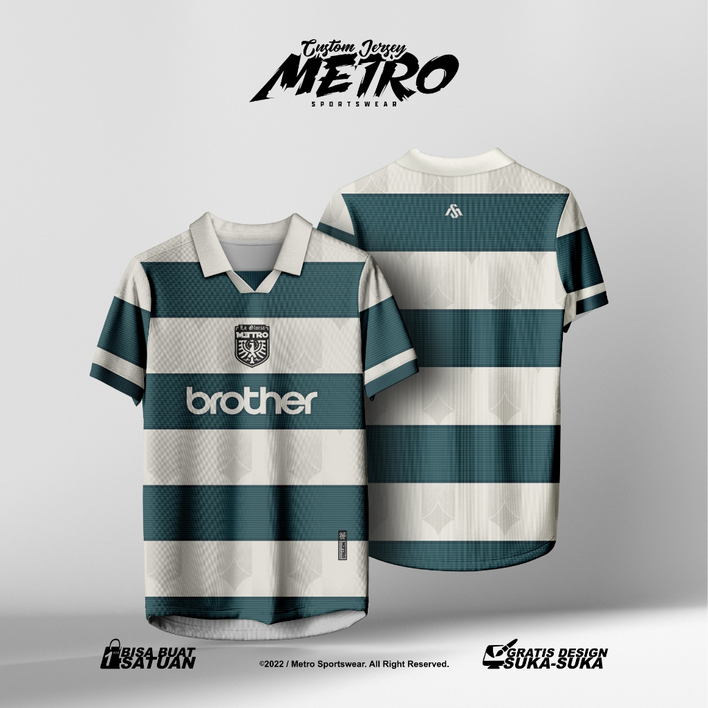 Jersey Retro Custom Full Printing