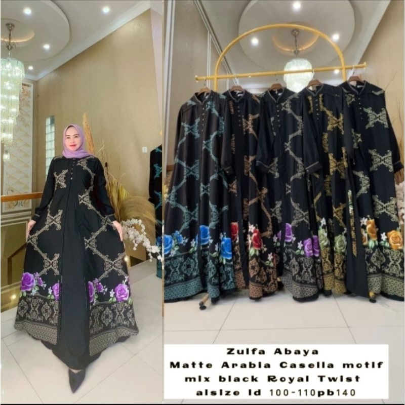 Zulfa abaya /gamis Zulfa terbaru