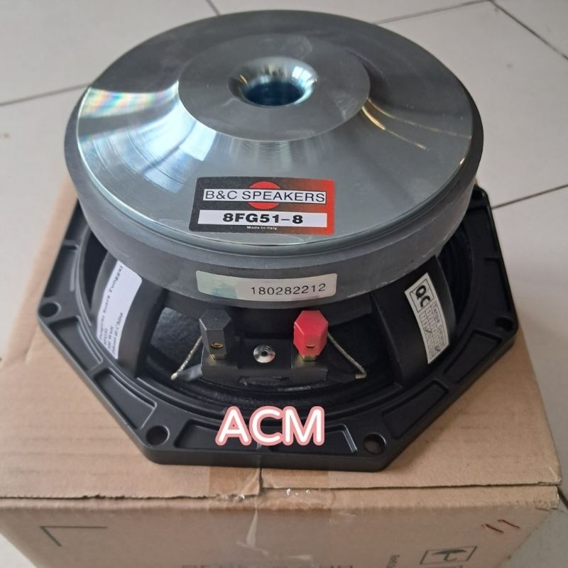 SPEAKER COMPONENT B&C 8FG51 SPEAKER 8 INCH BAHAN BESI BABET