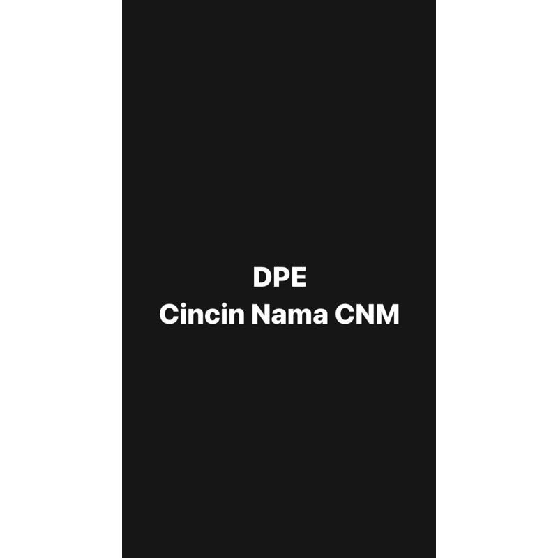 Cincin nama CNM Berlian