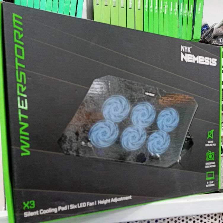 NYK X3 Winterstorm Cooling pad 6 LED FAN  NYK Nemesis X3 coolingpad v F2W8