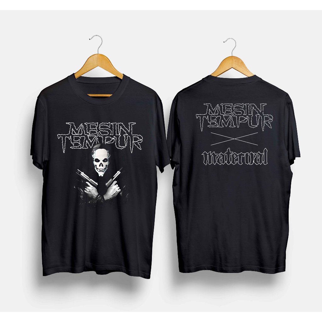 Kaos Band Mesin Tempur x Maternal / Tshirt Musik Rock Metal