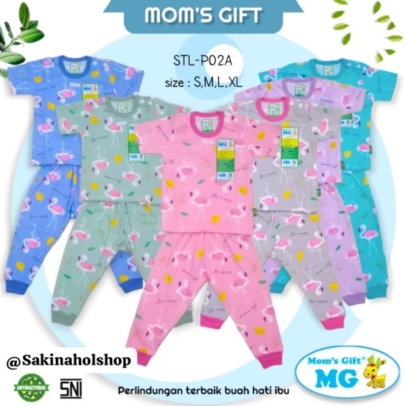 Setelan bayi / anak perempuan Moms Gift / setelan lengan pendek dan celana panjang
