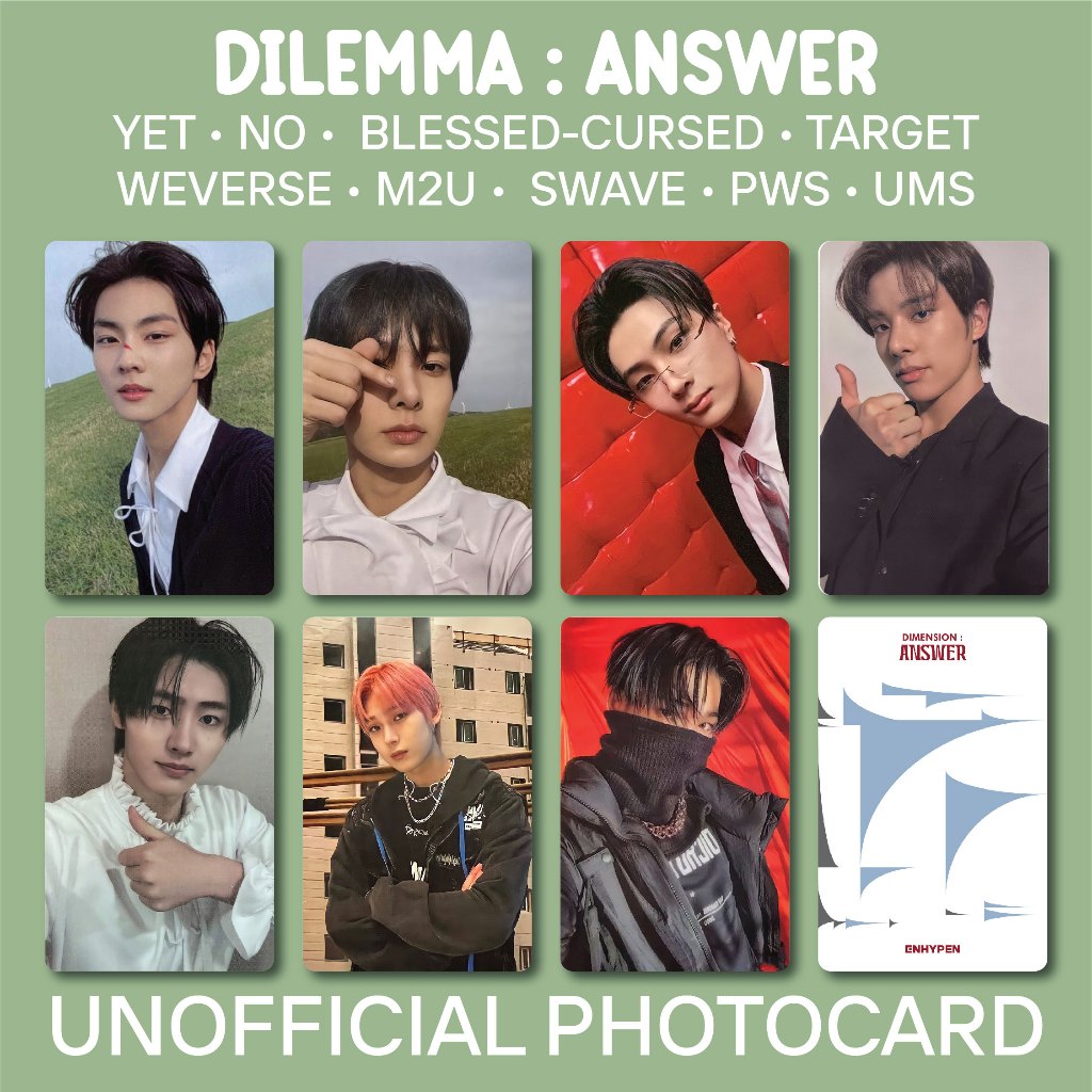 [UNOFFICIAL PC] ENHYPEN - DILEMMA : ANSWER