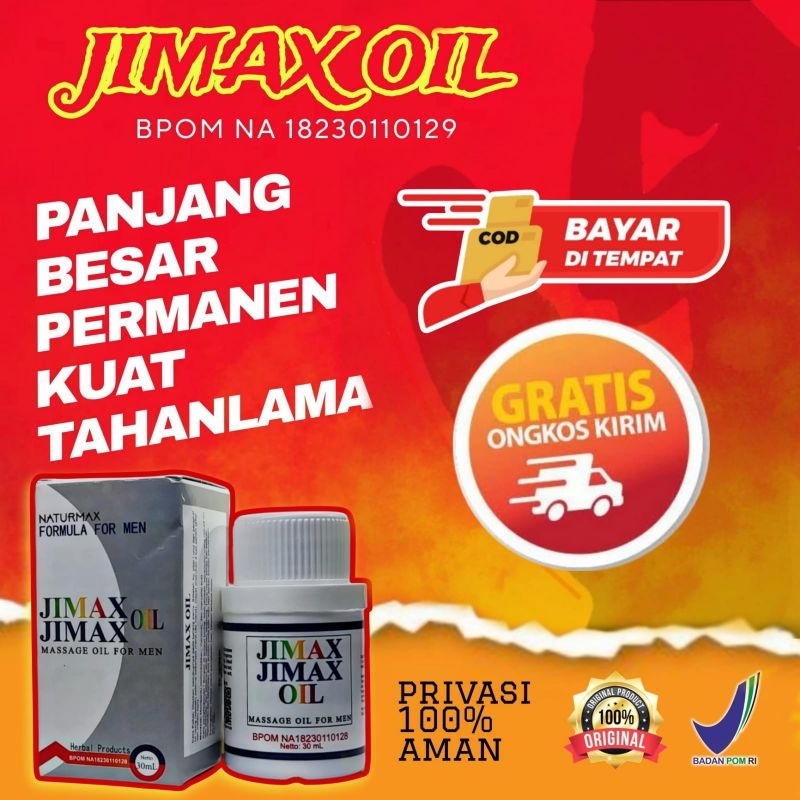 JIMAX oil minyak pembesarpeniss obat pembesar pembesar mr p BPOM