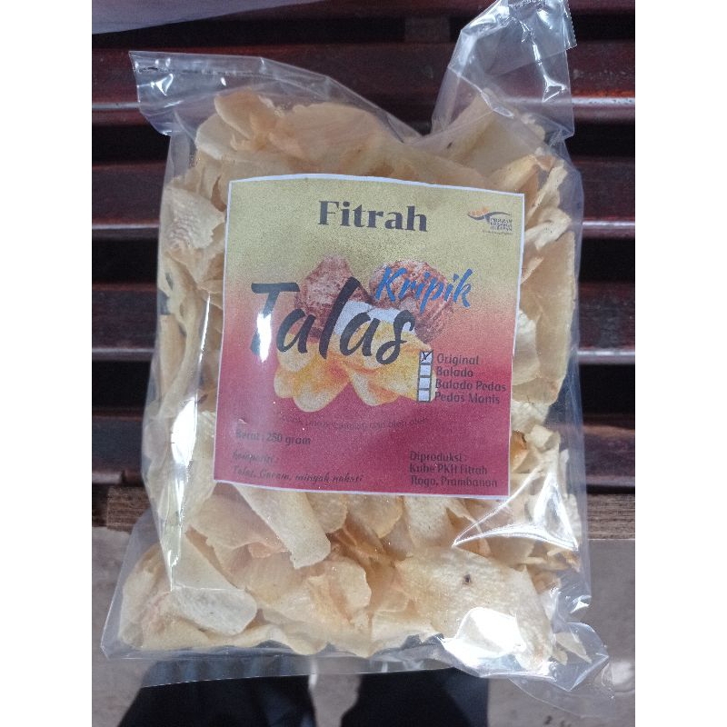 

Kripik Talas Fitrah aneka rasa berat 250 gram dijamin tenyah