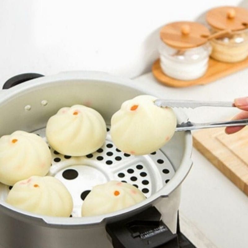 Capit Es Batu Stainless/ Penjepit Mini Multifungsi/ Capit Makanan Mini Stainless/ Jepitan Dapur