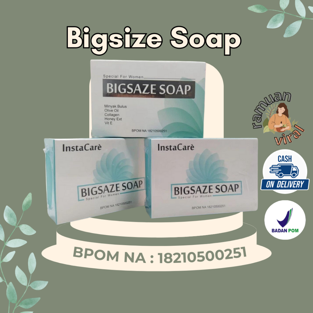 SABUN PEMBESAR PAYUDARA INSTANT CEPAT PERMANEN BIGSIZE SOAP BPOM ORIGINAL