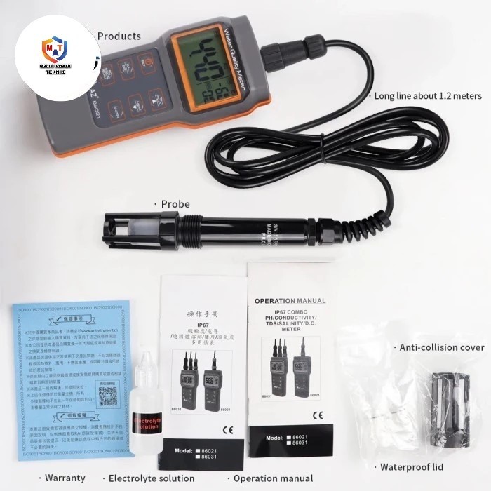 PH Cond Salt DO Meter AZ 86031 Dissolved Oxygen Salinity TDS AZ86031