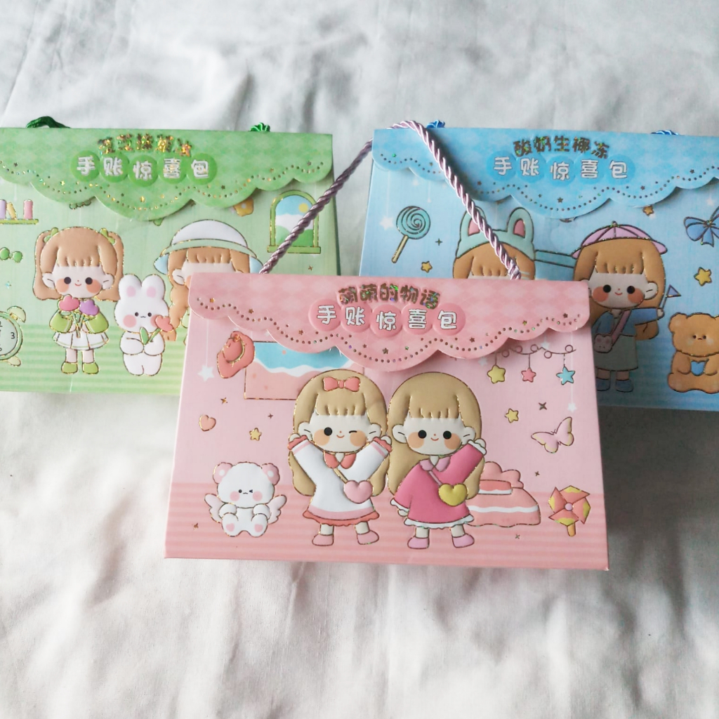 

Paket Set Sticker Goodie Bag sz - 85 , sz - 65 qjf - d01 stiker tema boneka cewe lucu imut dan anime warna tersedia tema merah muda / pink bitu hijau ungu cocok untuk dijadikan hadiah atau kado