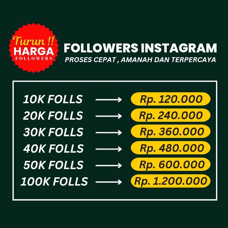 (Promo) Followers Real Permanen | Followers Instagram
