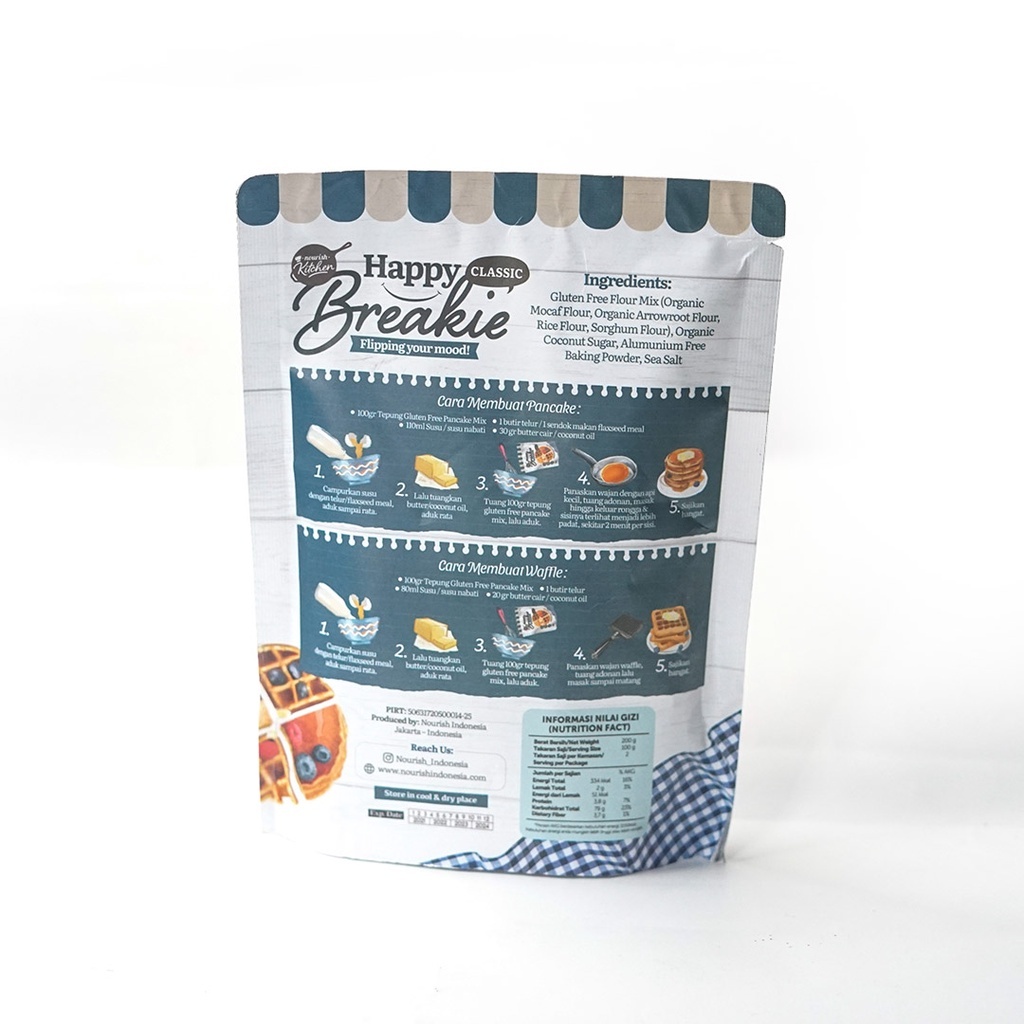 

Happy Breakie Gluten Free Pancake & Waffle Mix - Classic 200gr