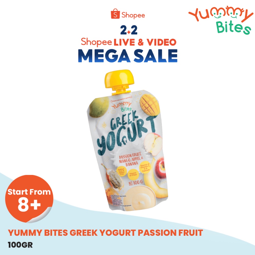 

Real Promotion Yummy Bites Greek Yogurt Passion Fruit Mango Apple Banana 1g