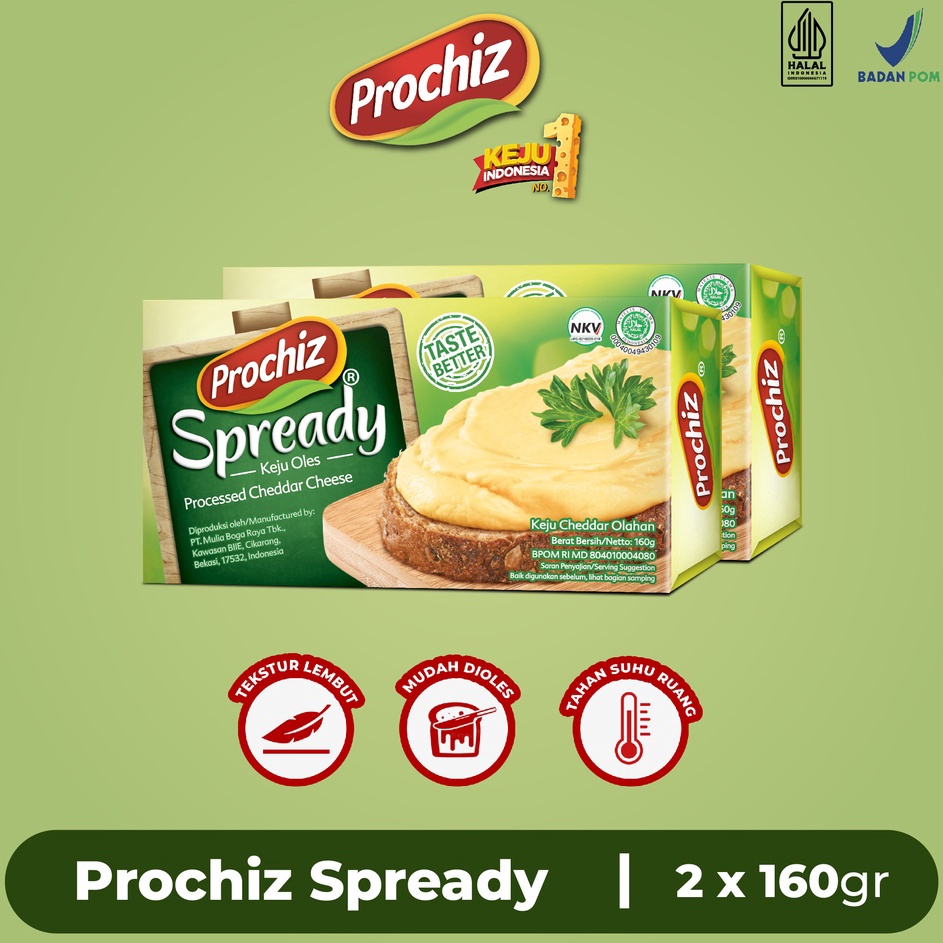 

Miliki sekarang PROCHIZ Spready 16 gr x 2