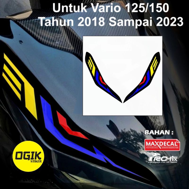 stiker lampu alis vario 125 150