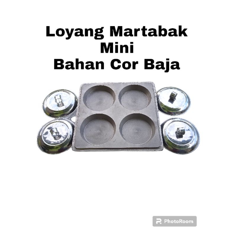 Wajan/Loyang/Cetakan Martabak Mini/Bahan Cor Baja+Tutup Loyang