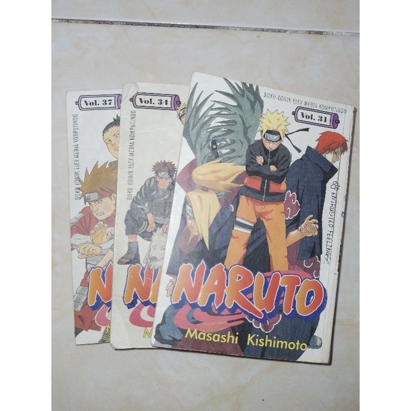 Jual Komik Naruto Vol. 31, 34, 37