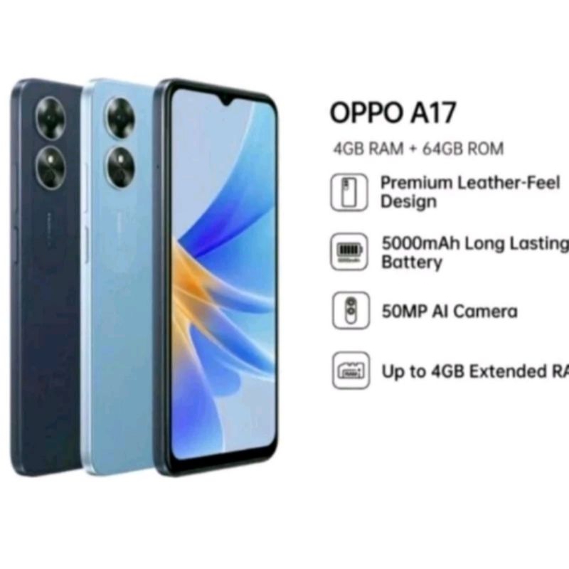 Hp oppo a17 ram 4/64Gb  50mp 5000mAh