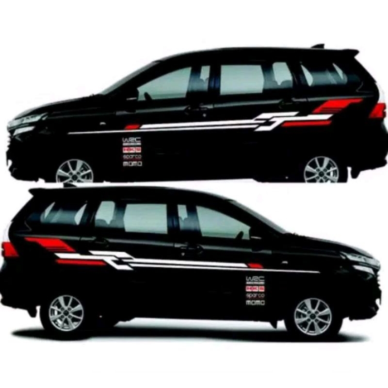 sticker body samping mobil Avanza sticker variasi body samping mobil Avanza xenia