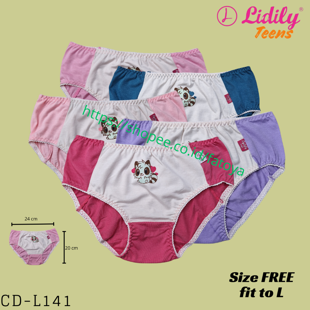 LYDYLY CD Celana Dalam Katun Anak Perempuan Remaja