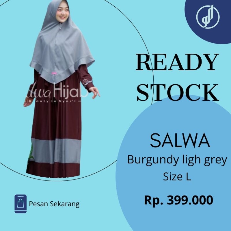 Gamis set Salwa by alwa hijab / gamis set branded / gamis set alwa hijab
