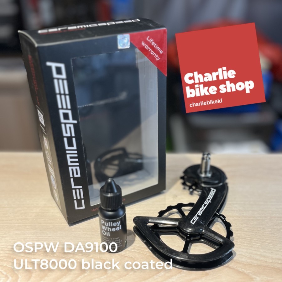 CERAMIC SPEED OSPW Alloy Shimano DuraAce Ultegra 11 speed DA9100 & ULT8000 - Black Coated
