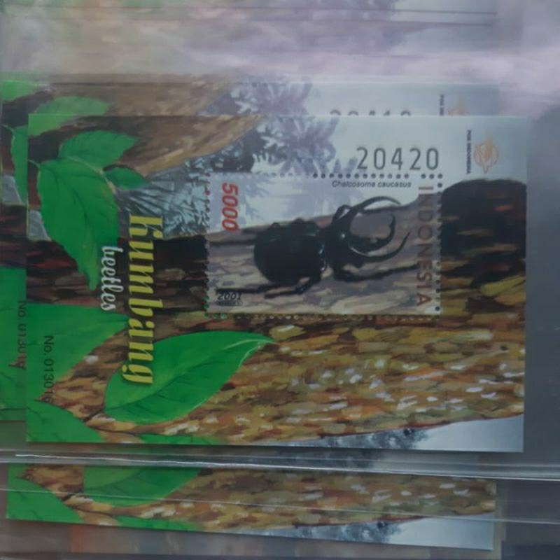 

Perangko seri Kumbang Beetles 2001 sheet 1 prangko