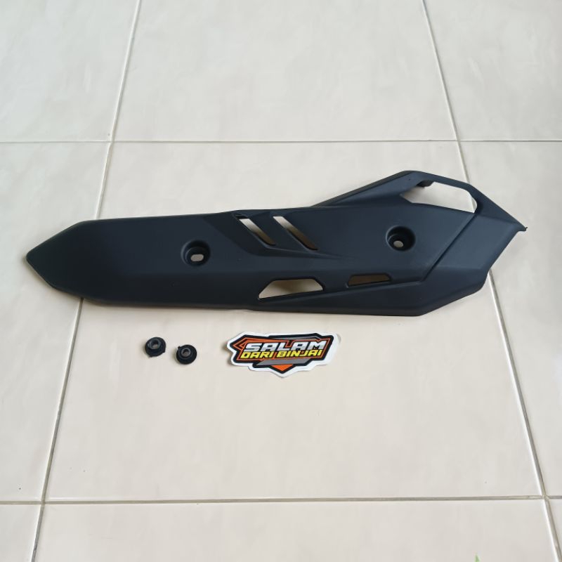 TAMENG TUTUP KNALPOT AIR BLADE NEW RACING VARIO 150 / VARIO 125 , COVER PELINDUNG TUTUP KNALPOT VARI