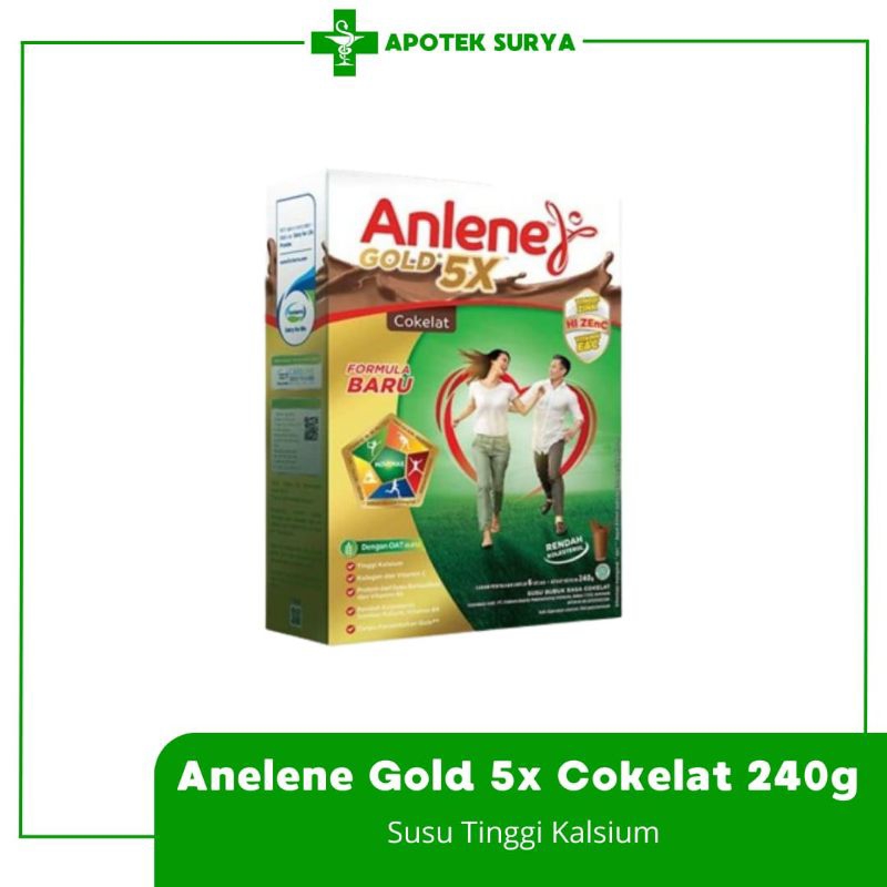 

Anlene Gold 5X Cokelat 240g Susu Bubuk Dewasa | Nutrisi Tinggi Kalsium Untuk Tulang, Sendi, dan Otot | Apotek Surya Semarang