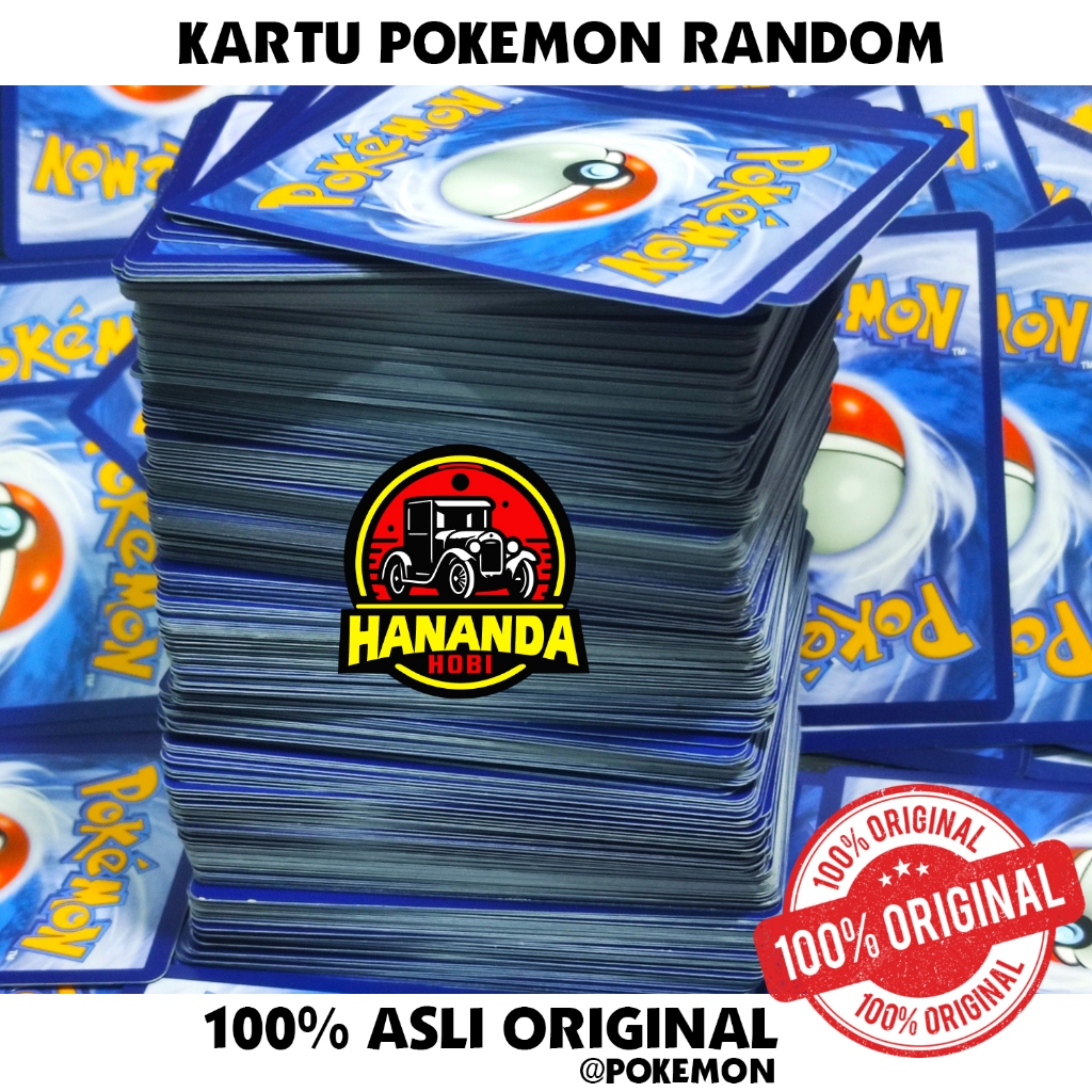 Kartu Pokemon Asli Random Bulk TCG Indonesia Ori