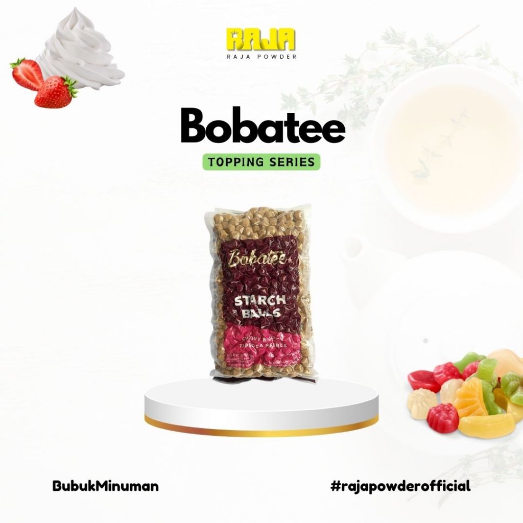 

Bobatee Topping Boba Tapioka Pearl 1 kg / 1000 gram