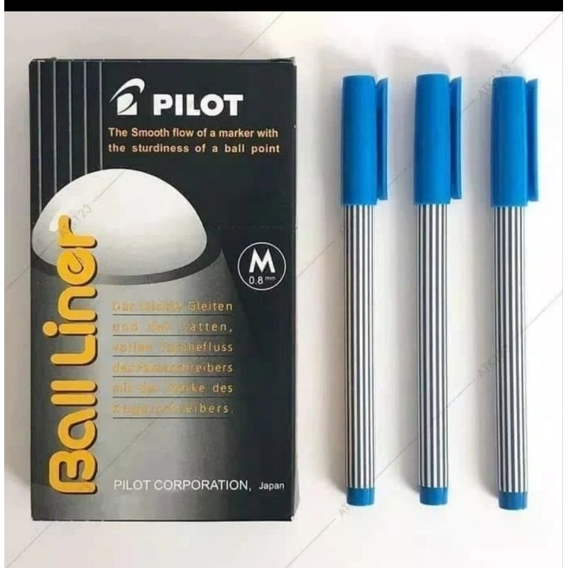 

Bolpen Pilot Balliner Hitam & Biru