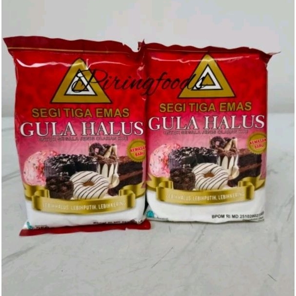 

Gula Halus Segitiga Mas Kemasan 250gr /Gula halus Instant Segitiga Mas 250gr