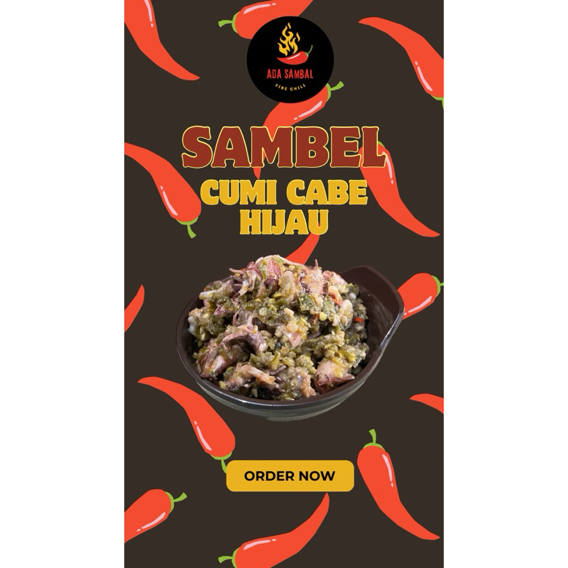 

sambal cumi cabe hijau