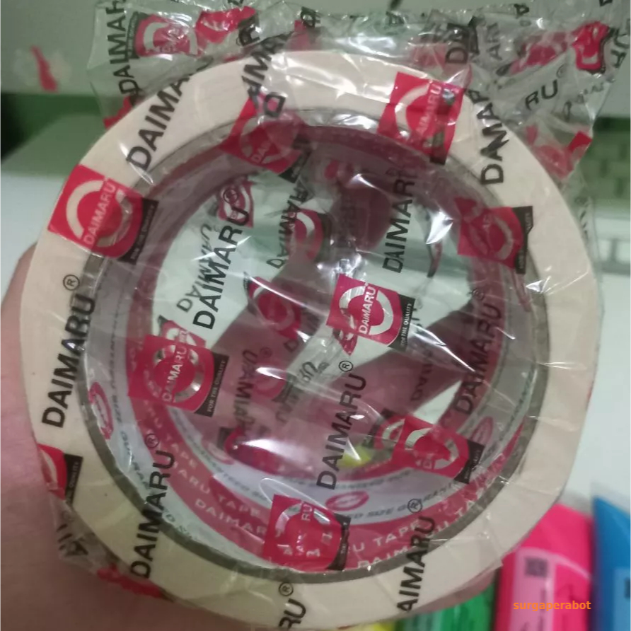 

DAIMARU - Masking Tape Besar 48mm / Lakban Kertas 2 inch x 21 meter full Original