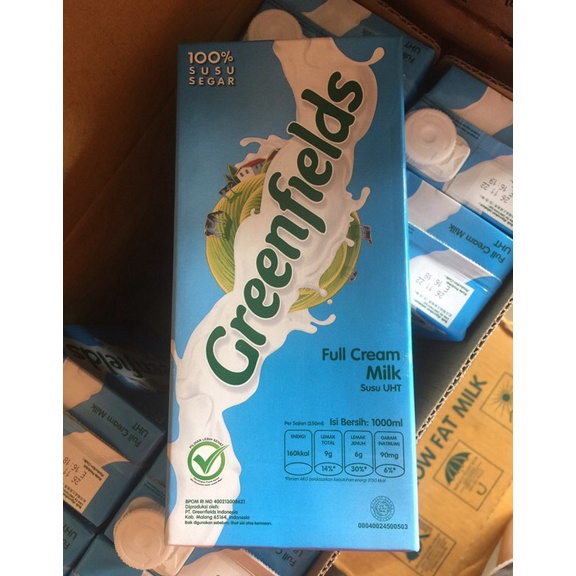 

Terbaru UHT Greenfiels air Full ream 1ml 1 liter GLK