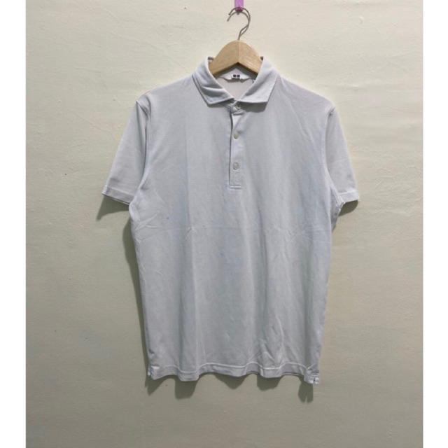 POLO SHIRT UN1 QLO PUTIH SECOND